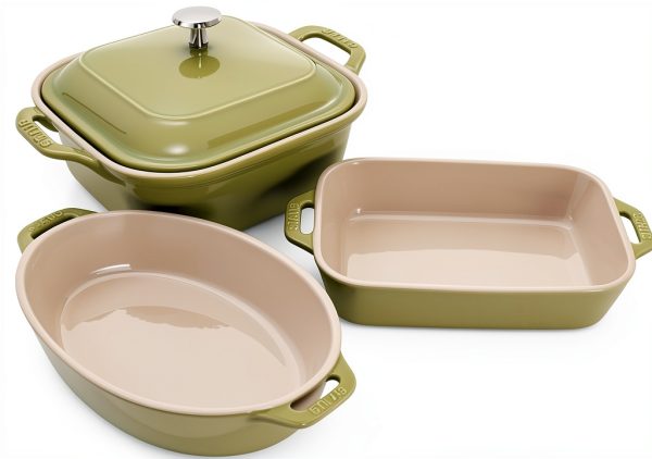 STAUB Ceramic Baking Dish Set Oven Safe Stoneware-0