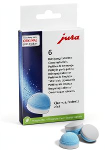 Jura Coffee Machine Cleaning Tablets 6 Pack Remove Oil Build-0