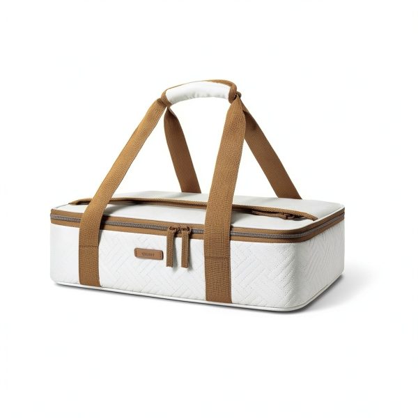TOURIT Insulated Casserole Carrier Leakproof Beige Food-1