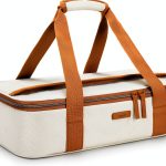 TOURIT Insulated Casserole Carrier Leakproof Beige Food-0