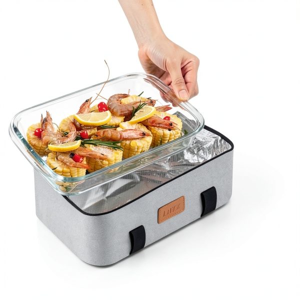 LHZK Insulated Casserole Carrier Expandable Hot Cold Food-4