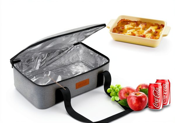 LHZK Insulated Casserole Carrier Expandable Hot Cold Food-7