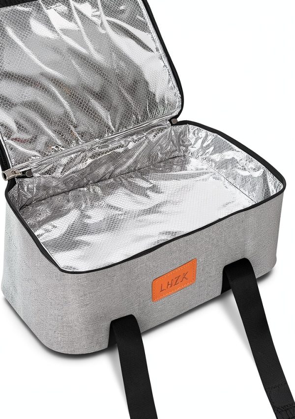 LHZK Insulated Casserole Carrier Expandable Hot Cold Food-8