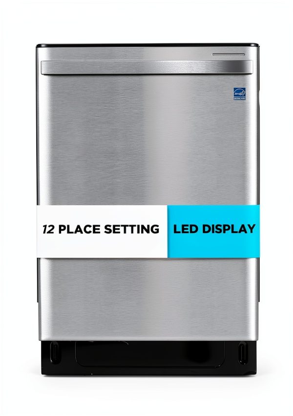Black+Decker 24" Built-In Dishwasher BDW300MHS 12-Place-0