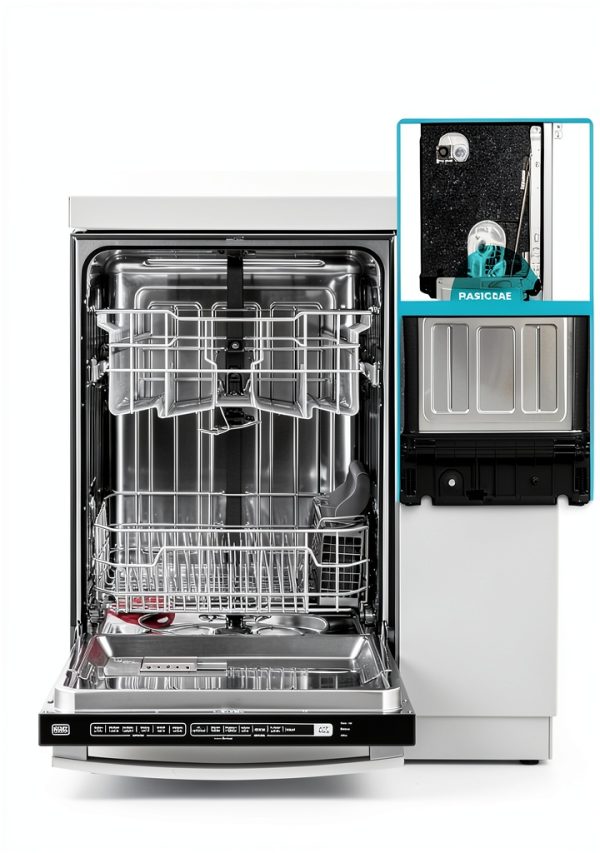 Black+Decker 24" Built-In Dishwasher BDW300MHS 12-Place-2