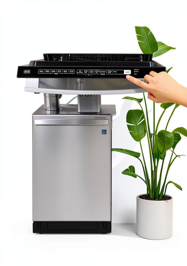 Black+Decker 24" Built-In Dishwasher BDW300MHS 12-Place-3