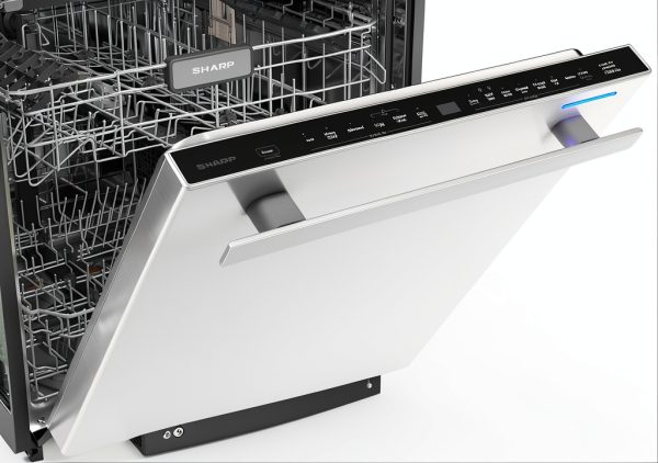 Sharp Built-In Dishwasher SDW6736MS Adjustable Third Rack Quiet 47dBA-10
