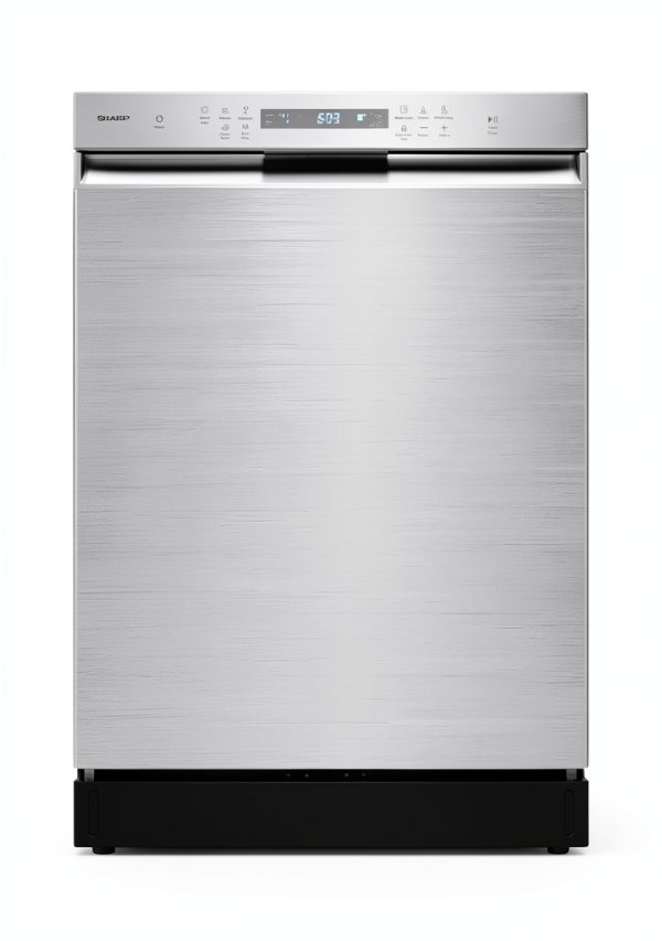 Sharp Dishwasher SDW6504MS Fingerprint Resistant Stainless Steel Quiet-0