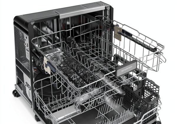 Sharp Built-In Dishwasher SDW6736MS Adjustable Third Rack Quiet 47dBA-20