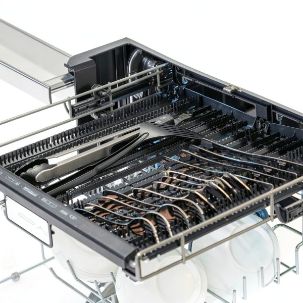Sharp Built-In Dishwasher SDW6736MS Adjustable Third Rack Quiet 47dBA-2