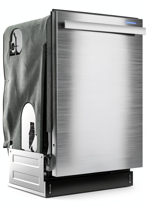 Sharp Built-In Dishwasher SDW6736MS Adjustable Third Rack Quiet 47dBA-18