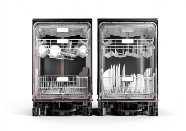 Sharp Built-In Dishwasher SDW6736MS Adjustable Third Rack Quiet 47dBA-5