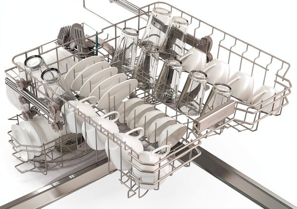Sharp Dishwasher SDW6504MS Fingerprint Resistant Stainless Steel Quiet-12