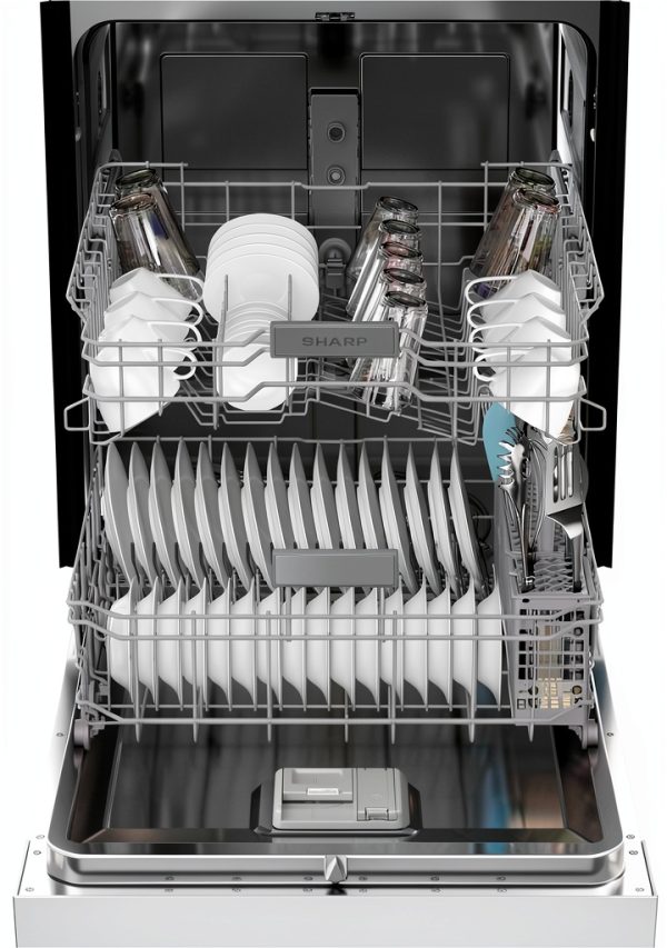 Sharp Dishwasher SDW6504MS Fingerprint Resistant Stainless Steel Quiet-9