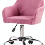 Velvet Swivel Armrest Curved Back Cover, Home Office Desk Chair Covers, Stretch Wingback Dining Chair Cover Protector, for Vanity Living Room,H,1pack-0