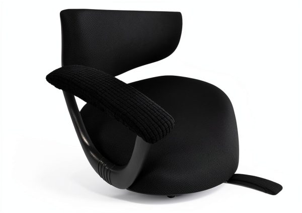 SARAFLORA Office Chair-Arm Cover Stretchable Stain Resistant Spandex Stretch Computer Chair Slipcover for Desk Chairs Arm, Black-3