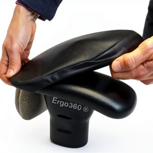Soft Neoprene Chair Arm Pad Covers Ergo360 Stretch Fit 9-10.5in Pair-0