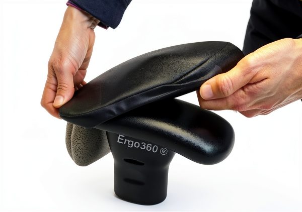 Soft Neoprene Chair Arm Pad Covers Ergo360 Stretch Fit 9-10.5in Pair-0